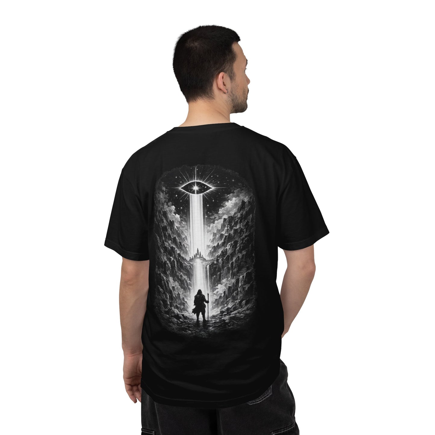 Path of Light Heavyweight Garment-Dyed Graphic T-Shirt | Vintage Tee