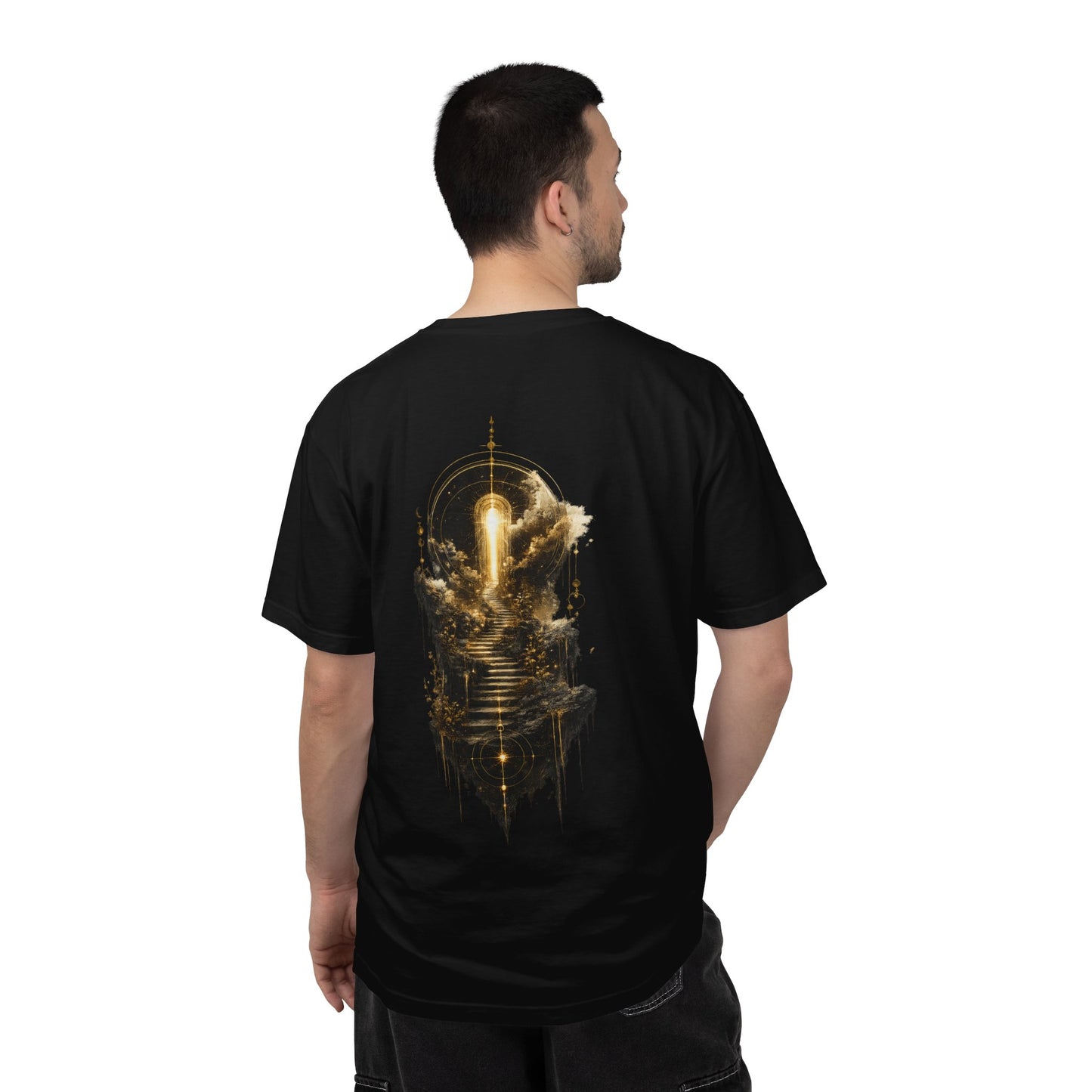 Golden Path Heavyweight Graphic T-Shirt | Abstract Streetwear Tee