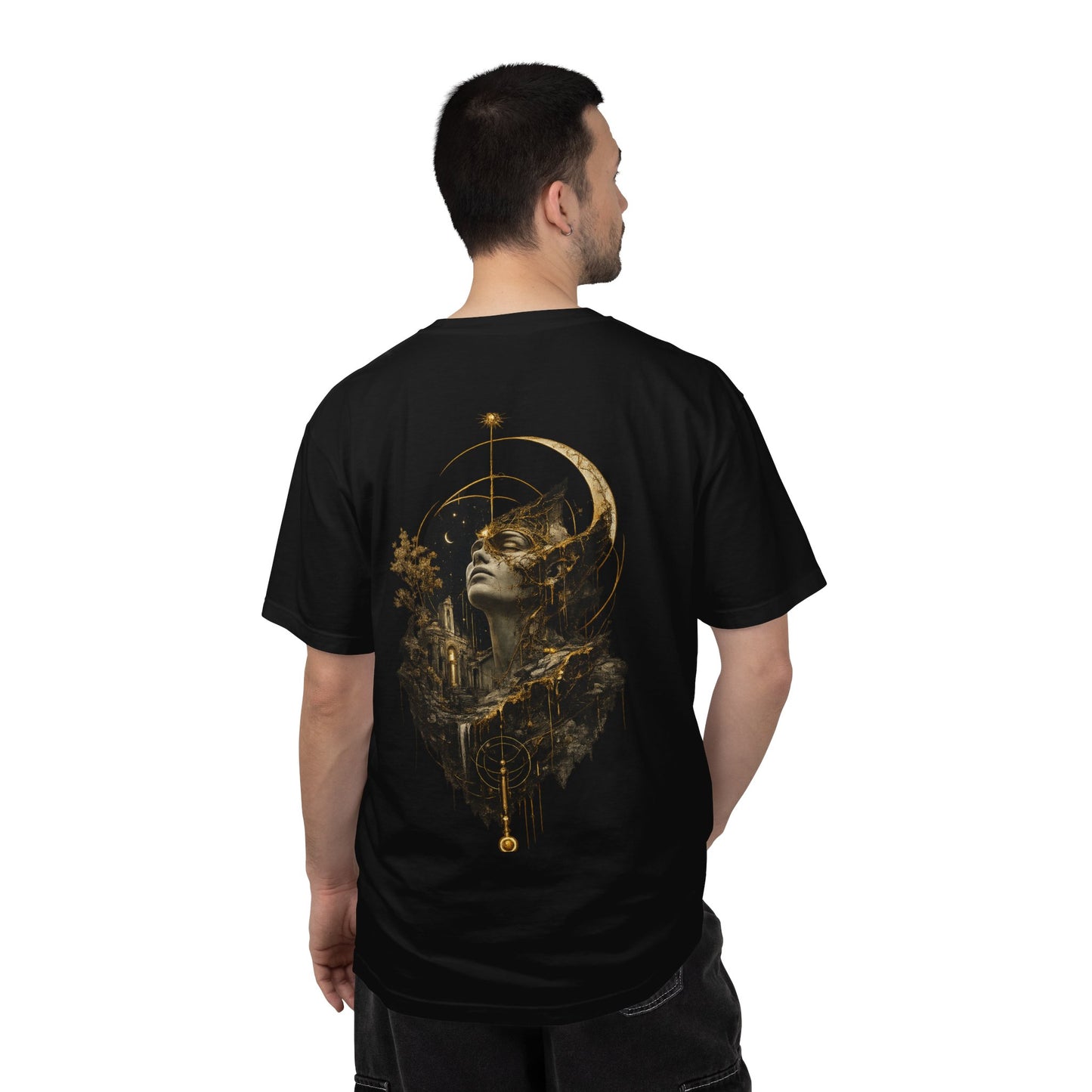 Moonlit Ruins Heavyweight Graphic T-Shirt | Vintage Streetwear Tee