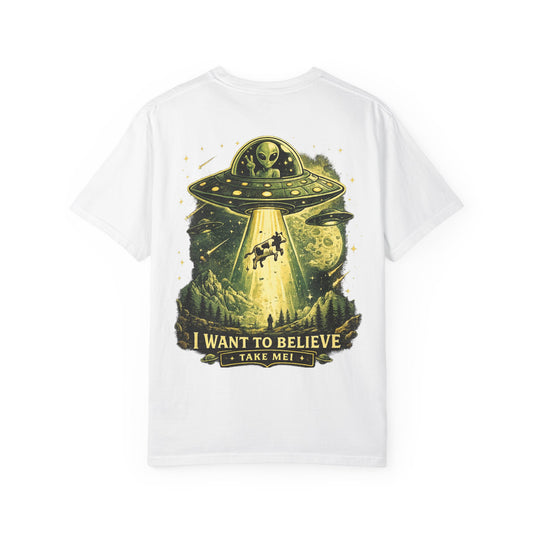 Retro Alien Graphic T-Shirt | Premium Heavyweight Cotton Tee | RULOF®