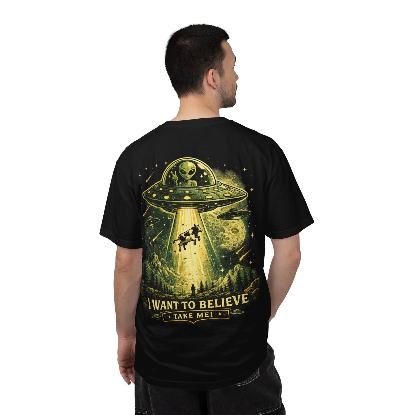 Retro Alien Graphic T-Shirt | Premium Heavyweight Cotton Tee | RULOF®