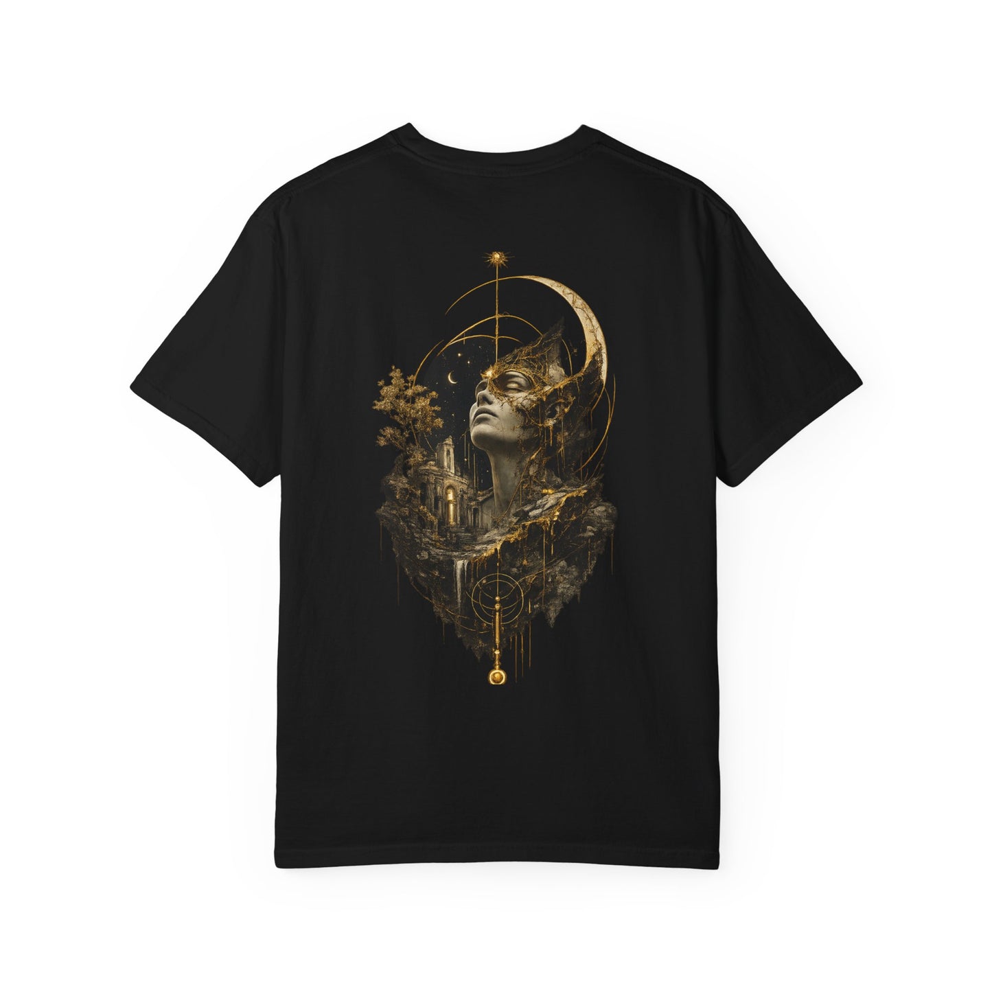 Moonlit Ruins Heavyweight Graphic T-Shirt | Vintage Streetwear Tee