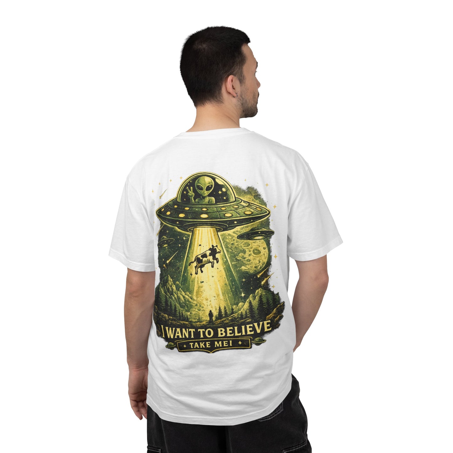 Retro Alien Graphic T-Shirt | Premium Heavyweight Cotton Tee | RULOF®