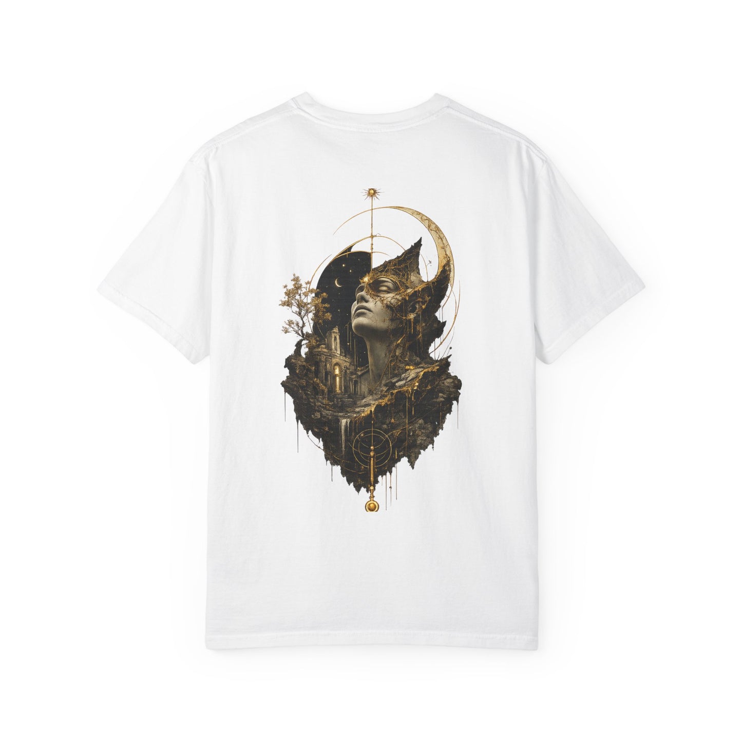 Moonlit Ruins Heavyweight Graphic T-Shirt | Vintage Streetwear Tee
