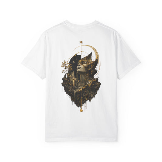Moonlit Ruins Heavyweight Graphic T-Shirt | Vintage Streetwear Tee