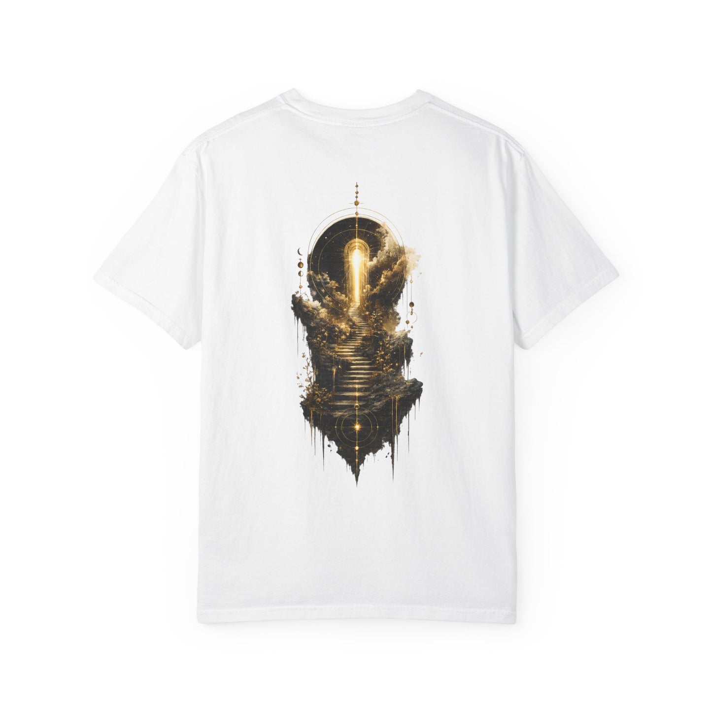 Golden Path Heavyweight Graphic T-Shirt | Abstract Streetwear Tee