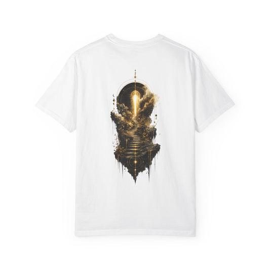 Golden Path Heavyweight Graphic T-Shirt | Abstract Streetwear Tee