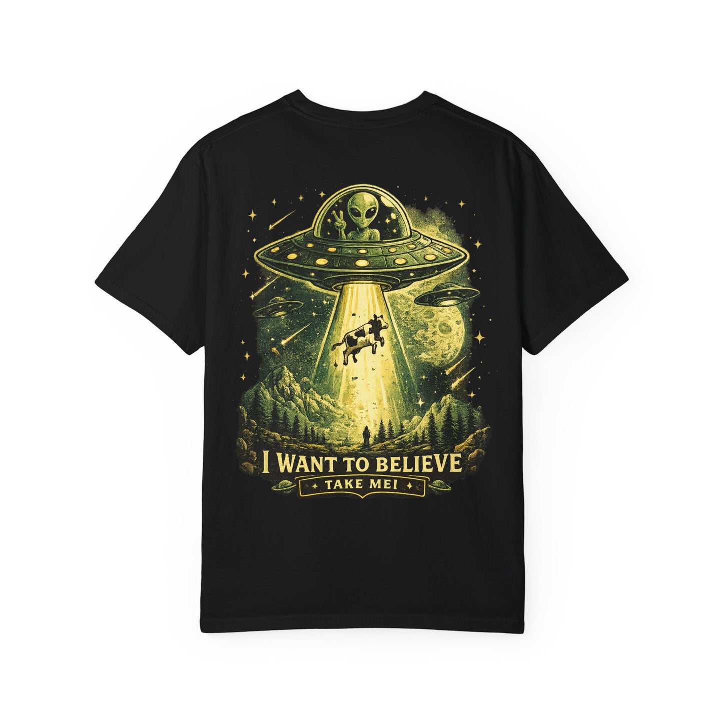 Retro Alien Graphic T-Shirt | Premium Heavyweight Cotton Tee | RULOF®